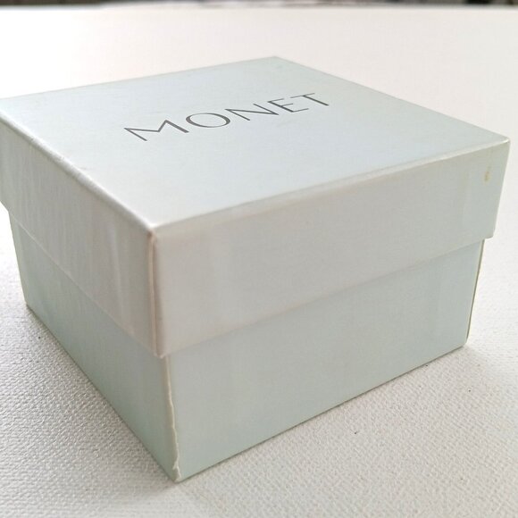 Monet Silvertone Enamel Pink Ribbon Trinket Box New Breast Cancer Awareness - Picture 7 of 10